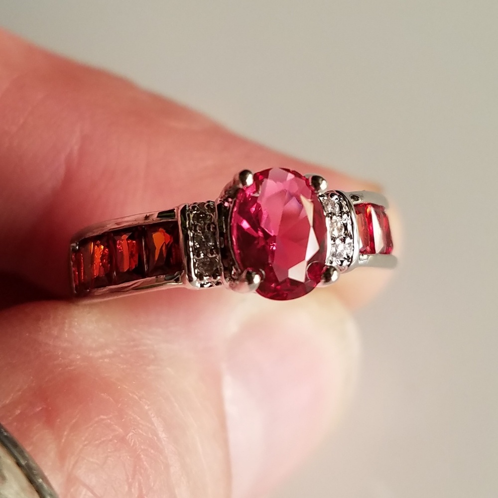 Pink tourmaline gorgeous ring - Picture 2 of 8
